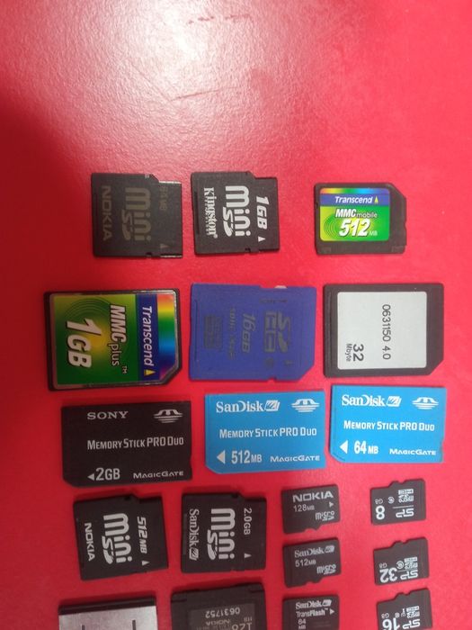 Карти пам'яті М2 та іші