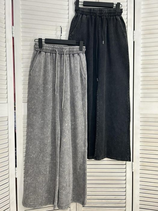 Прямі штани варенка трикотаж