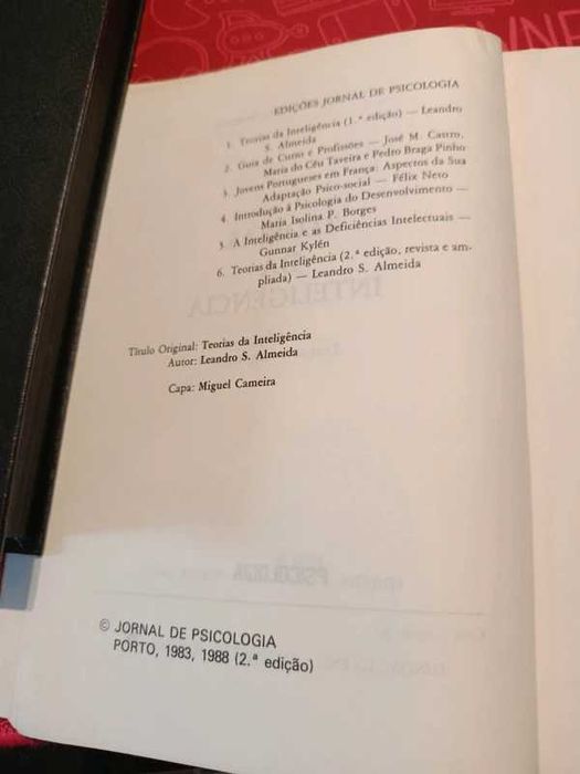 Teorias da Inteligência, livro de Leandro S. Almeida