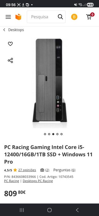 PC Gaming i5-12400 | 16GB RAM | 1TB SSDPC Gaming i5-12400 | 16GB RAM | 1TB SSD