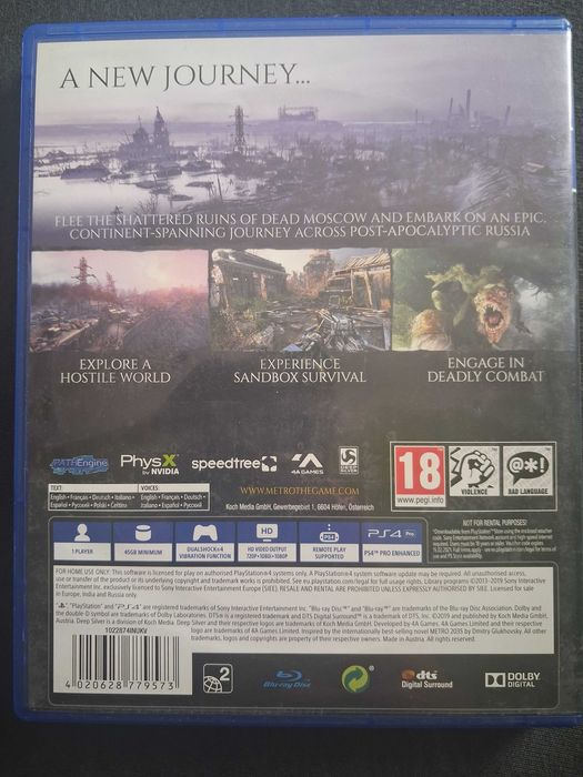 Metro Exodus Ps4