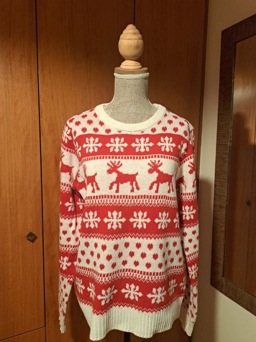 Camisola Malha com motivos de Natal-T.S/M Super Confortável