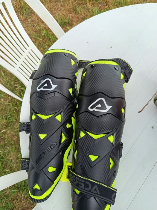 botas n45 Forma e joelheiras acerbis motocross