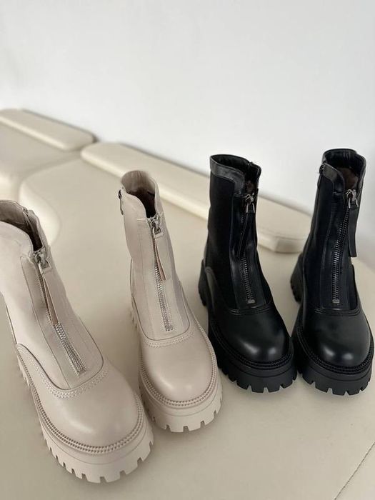 Зимові черевики на хутрі з замком