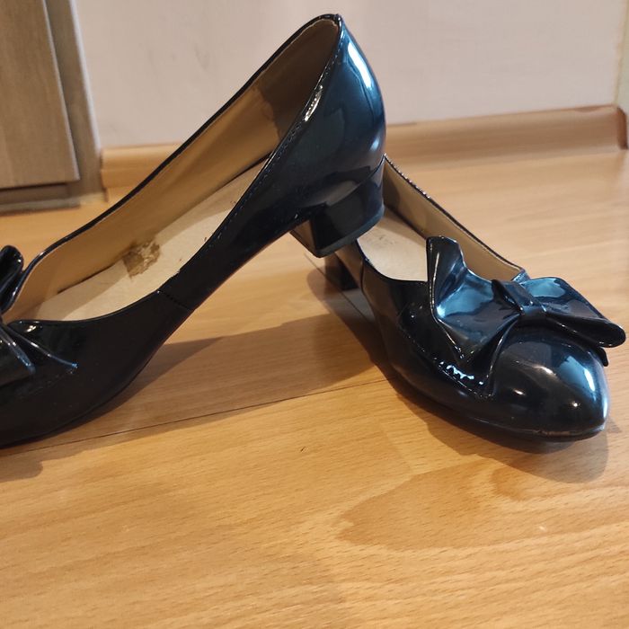 Baleriny lakierek granat 39
