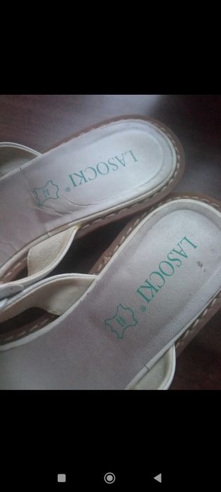 Klapki damskie  japonki skórzane Lasocki 38