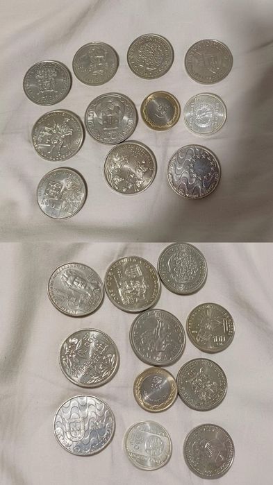 Diversas moedas comemorativas