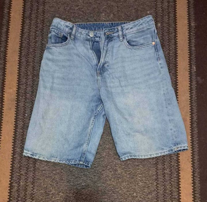 Широкі, джинсові шорти H&M розмір S