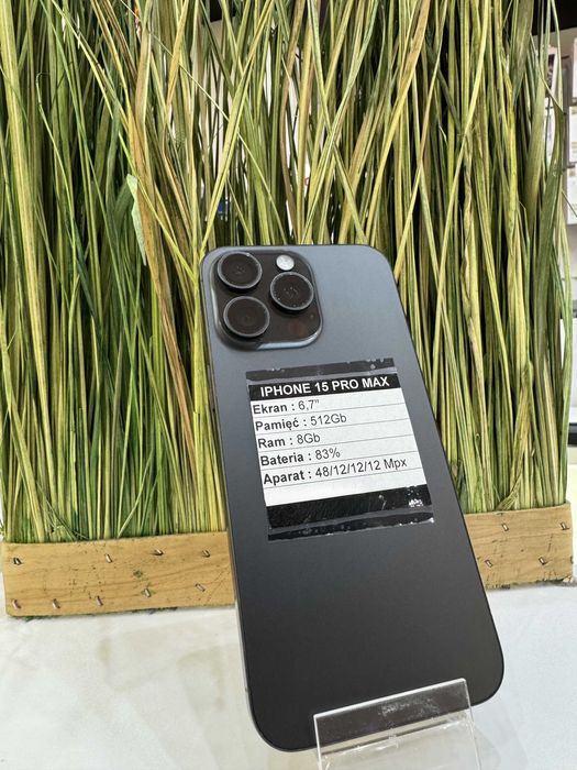 Iphone 15 Pro Max | 3 miesiące gwarancji | Szary