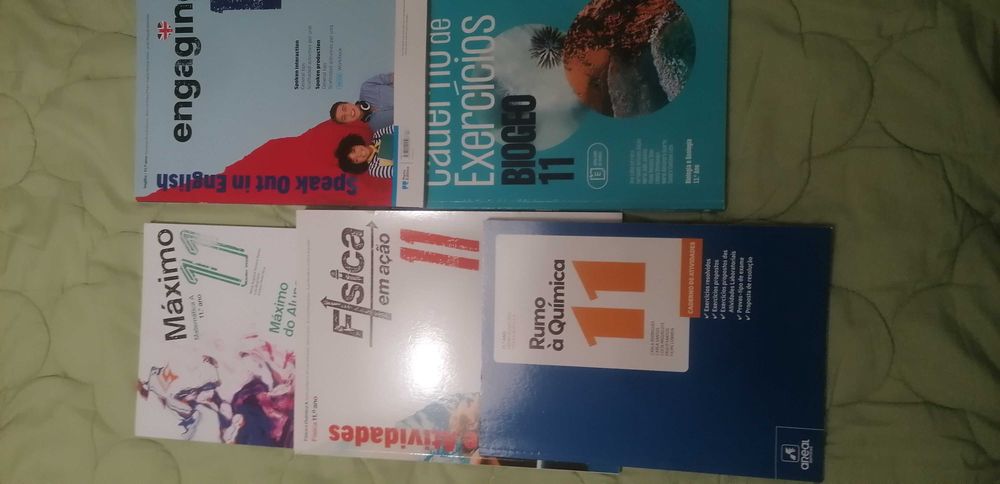 Livros de exercício  (como NOVOS) 10°\11°\12°