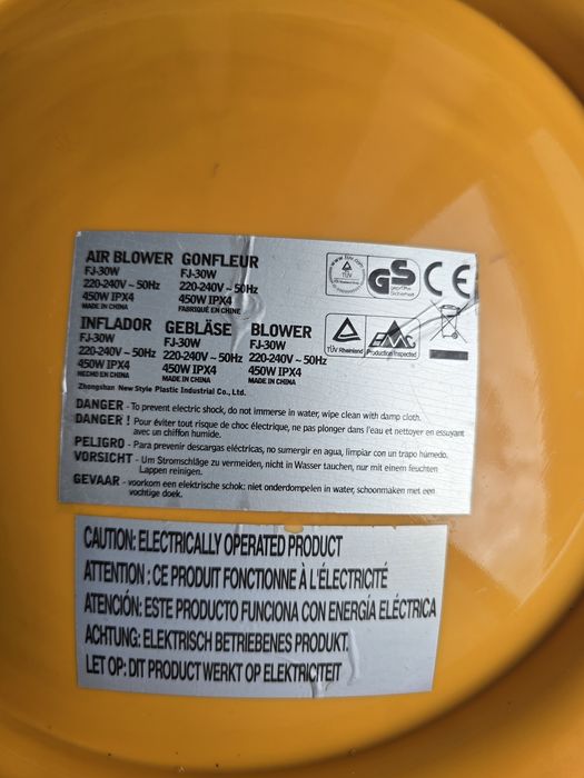 Motor insuflável