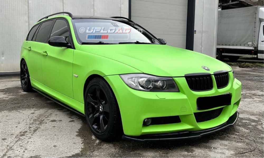 Lip Frontal E90/E91 Serie 3 Pre LCI Plastico Abs Preto Brilhante