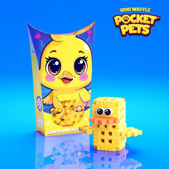MARIOINEX 907160 mini wafle POCKET PETS KACZUSZKA 16 elementów