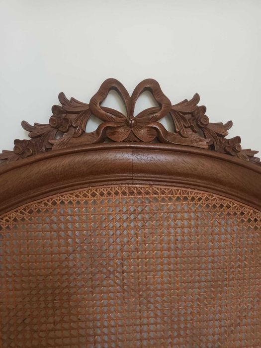 Cama Solteiro com treliça de Palha