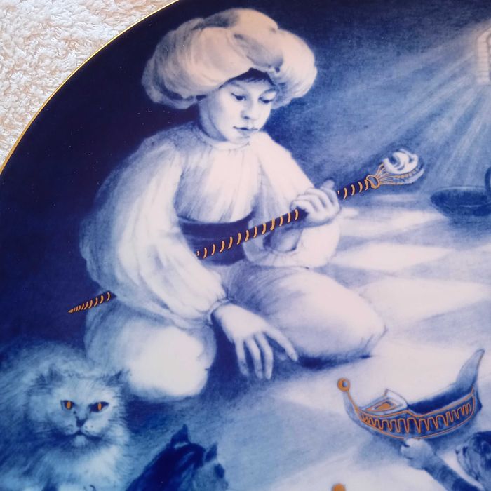 Miśnia Meissen Talerz obrazek Mały Muck  motyw Baśnie