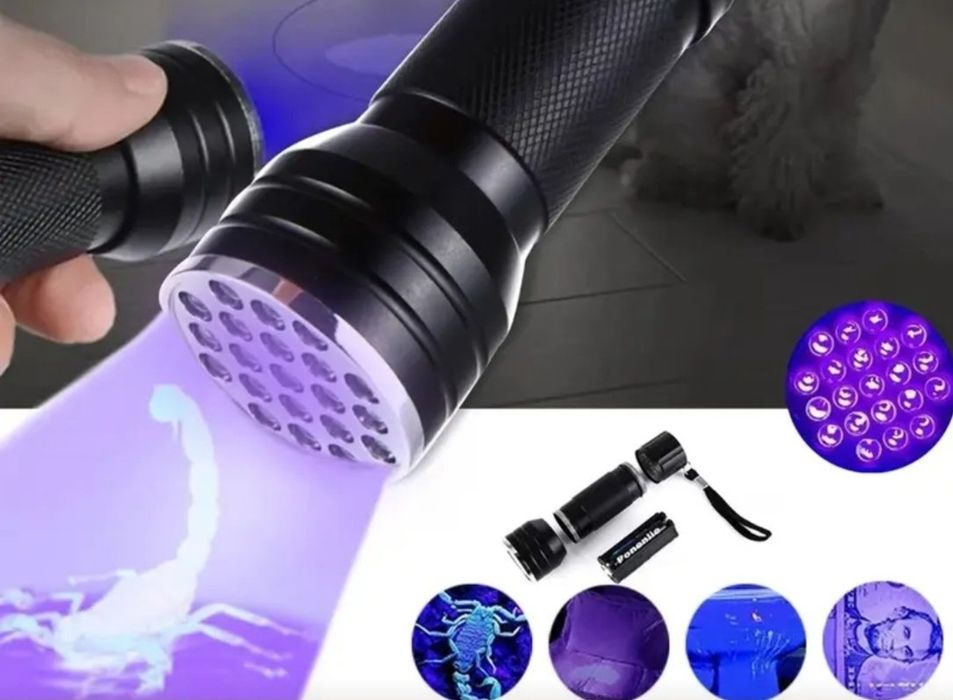 Ультрафиолетовый фонарь 21 LED/51 LED/100 LED, 365-400 НМ