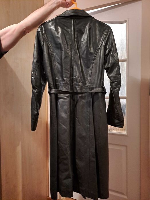 PROMOCJA Jedyna okazja Damski płaszcz skórzany