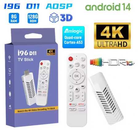 Android TV box - SMART TV - 8/128GB - WiFi - dokładka do telewizora