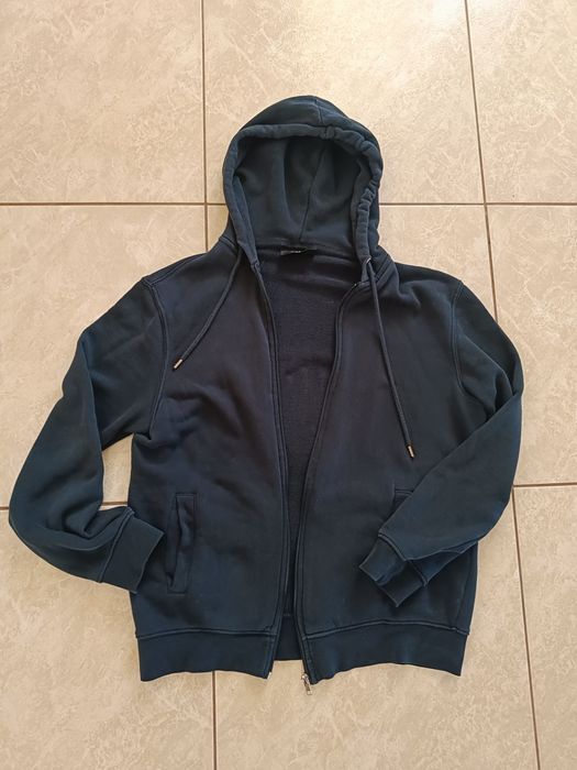 Granatowa bluza z kapturem h&m