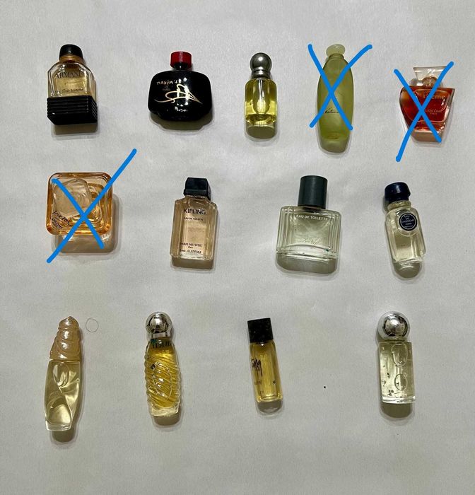 Frasquinhos Miniatura de Perfumes Coleccionáveis