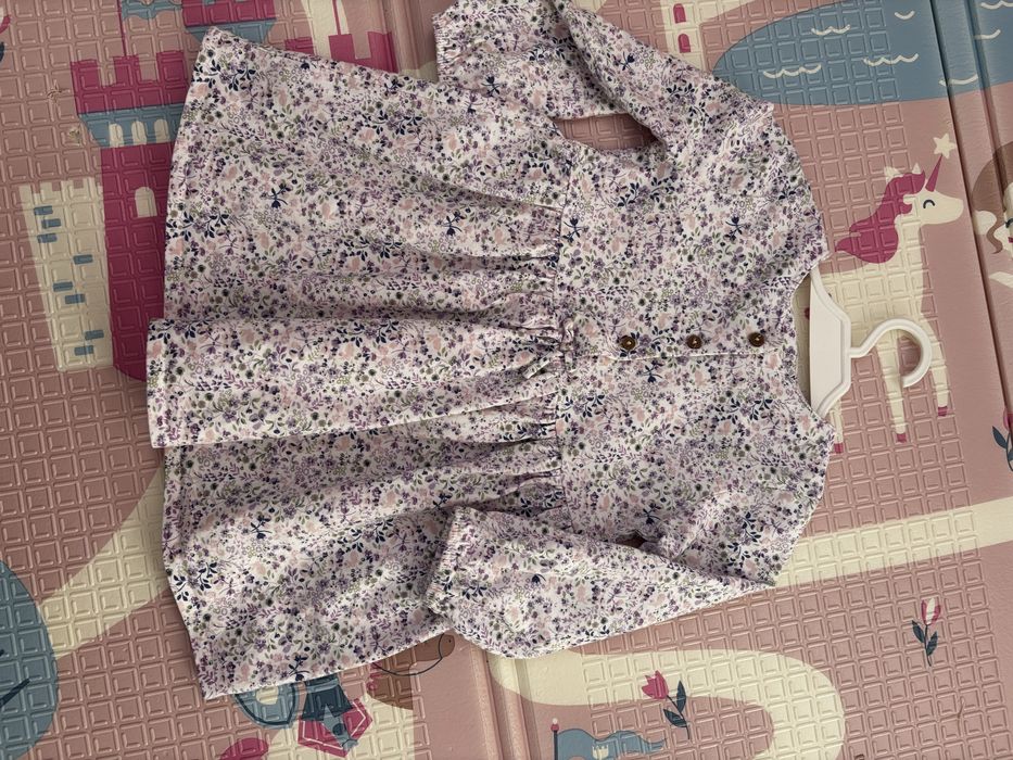 Sukienka Next 86 bawełniana sukienka kwiatki Wiosna