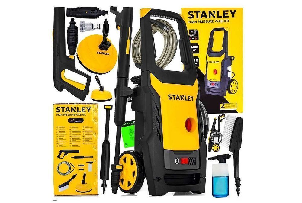 SAMOSSĄCA Myjka ciśnieniowa STANLEY 110/170 BAR Pompa METALOWA Nowa
