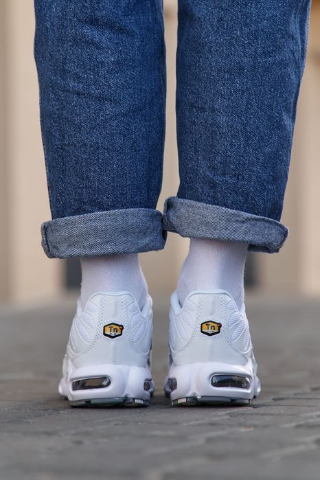 Кросівки Кроссовки Nike Air Max TN White Grey Белый Серый Білий Сірий Кросовки повсякденні