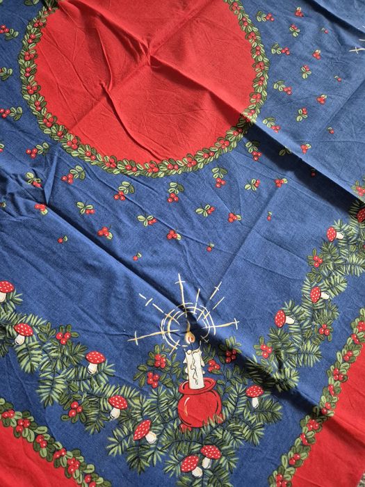 Obrus vintage rustykalny święta Bożego Narodzenia obrus kwadratowy 92c