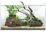 GB akwarium 112l. silikon CZARNY - 80x35x40h DIVERSA