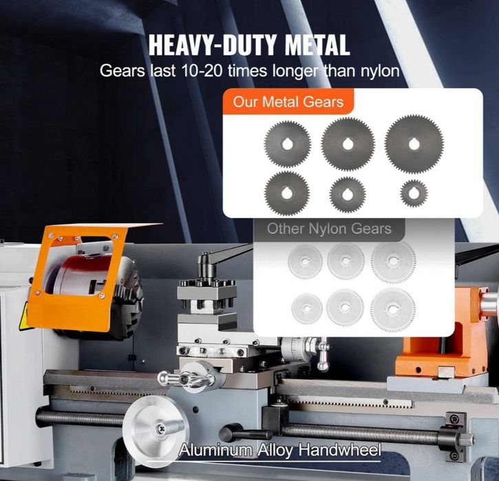 Токарний станок Vevor , токарний верстат Vevor 500watt