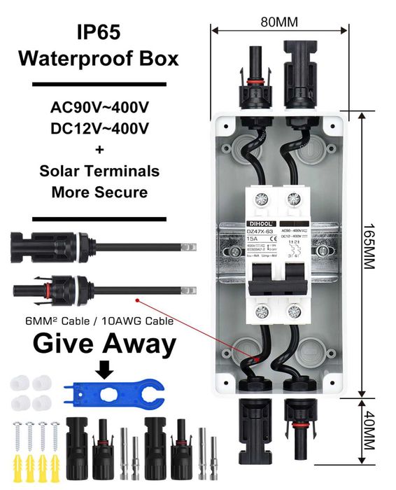 Disjuntor de corrente contínua disjuntor para sistema fotovoltaico