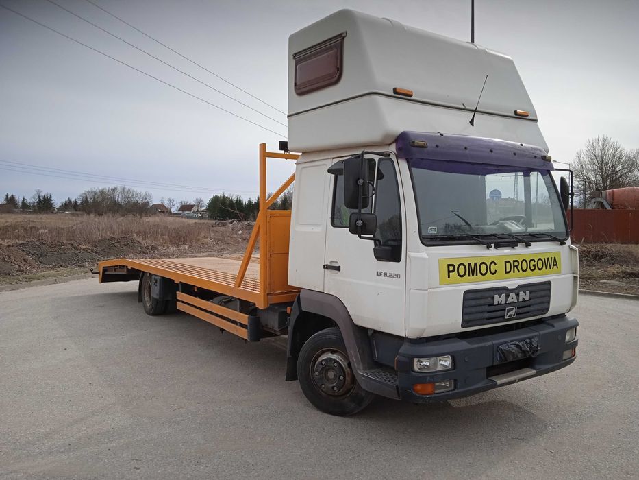 Man laweta,pomoc drogowa, Zamiana