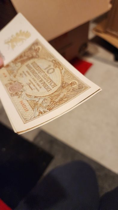 10 zł 1940 bank emisyjny stan prawie idealny seria M i J