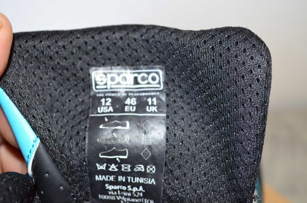Buty rajdowe kartingowe Sparco K-Pole, kolor czarno-niebieski, rozmiar 46