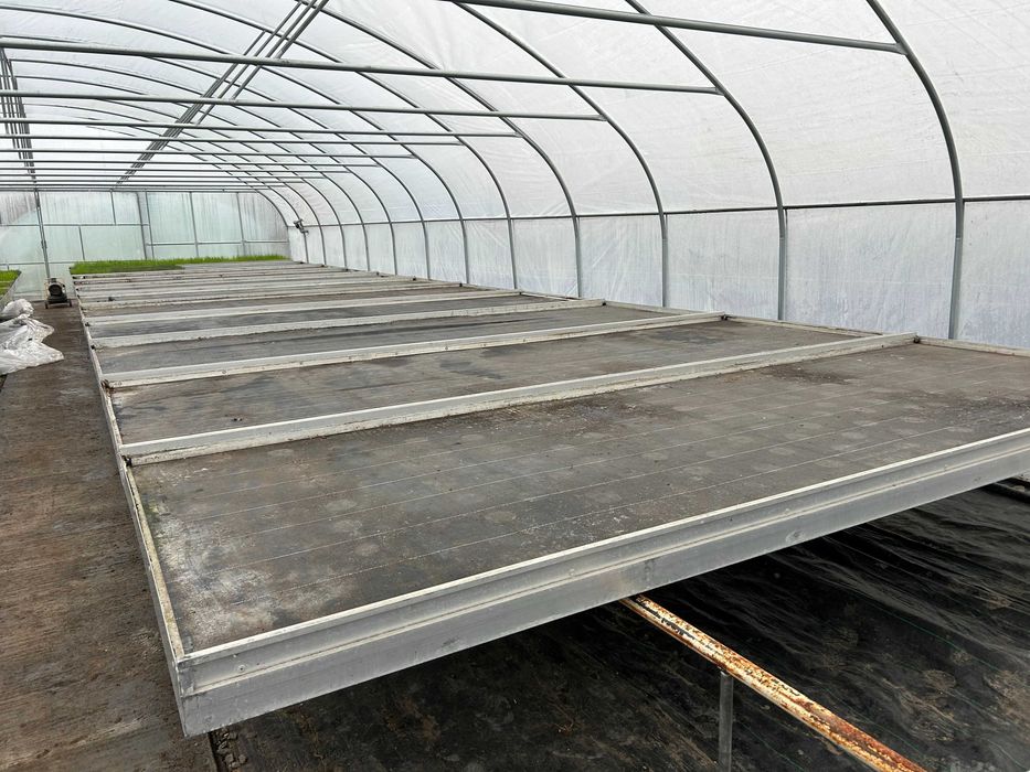 Stoły uprawowe aluminiowe przesuwne 4,5 × 1,6 m zalewowe