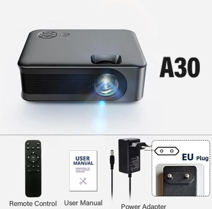 Projector + 4K Wall Screen for Set-Top Boxes from All Providers, PS4/5, Nintendo, Xbox64285852187650121