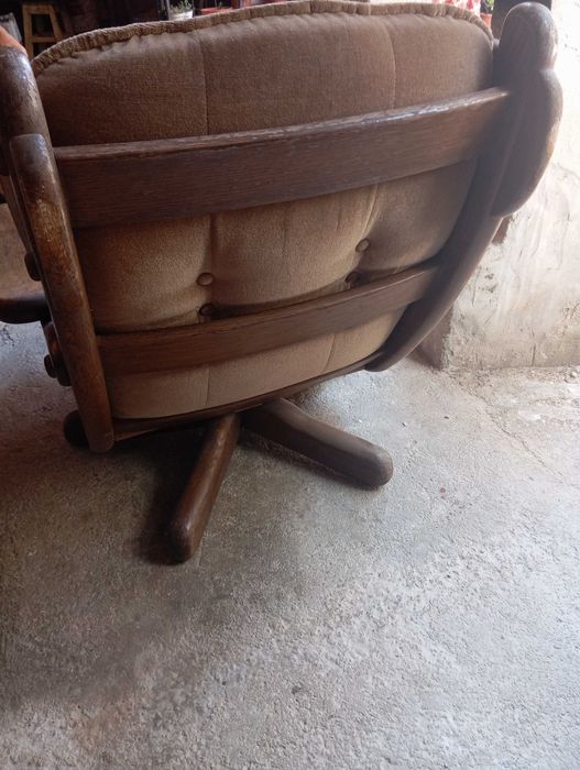 Cadeirão carvalho maciço