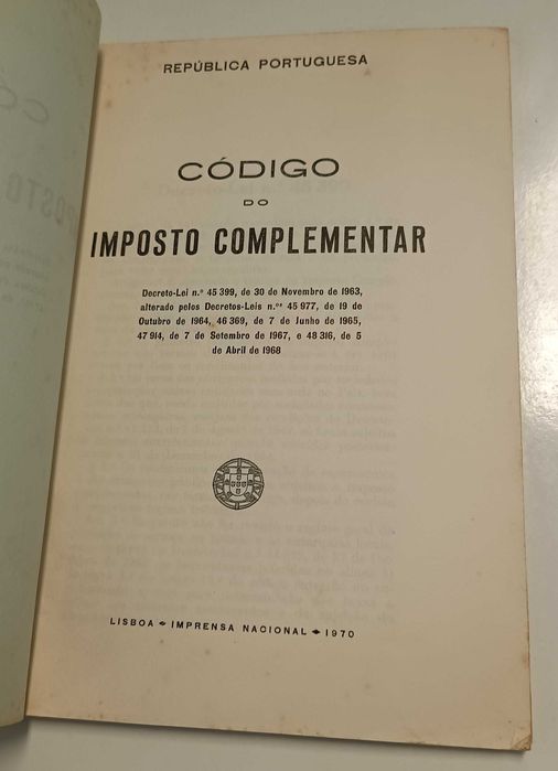 Código do Imposto Complementar