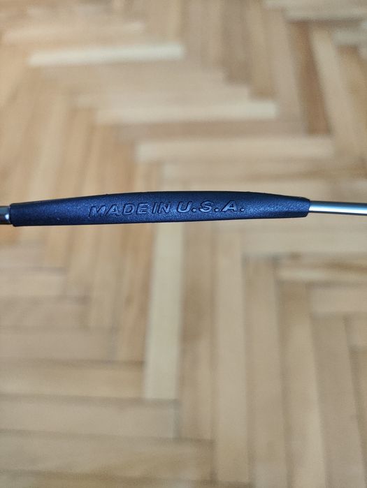 Окуляри Oakley  металева оправа сірий колір