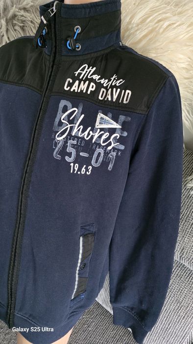 Oryginalna męska bluza rozpinana (sweatjacke) marki Camp David w rozmiarze L.
