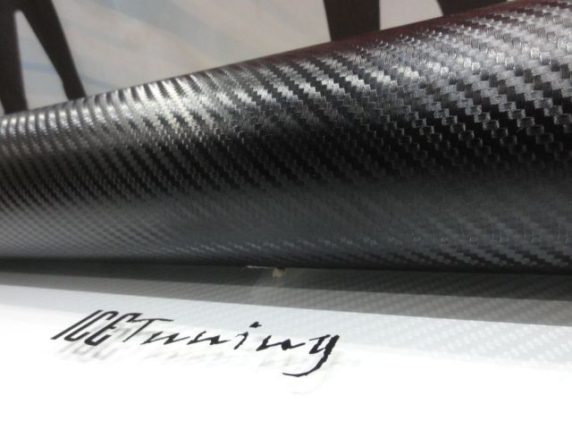 Película, vinil em carbono Preto 3D 1,52M x 1M, 1.52M X 0.50M, 2M X 0.50M