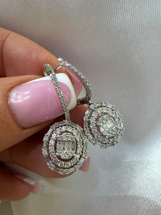 Kolczyki z diamentami naturalnymi 2.00 CT