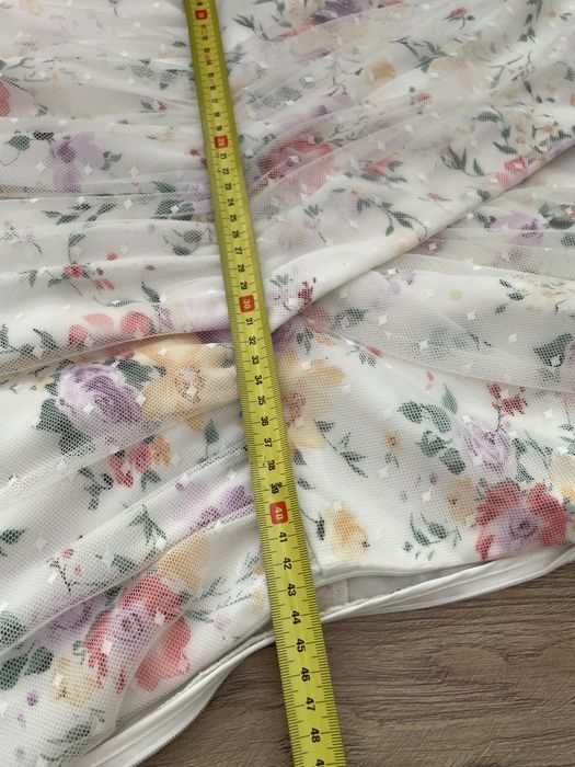 Sukienka tiul kwiatowy wzór rozmiar 42/44