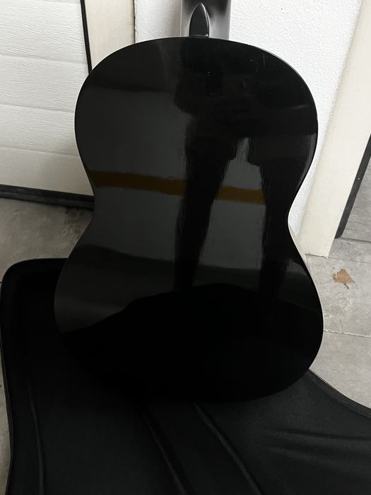Guitarra classica yamaha c40 preta com afinador yamaha
