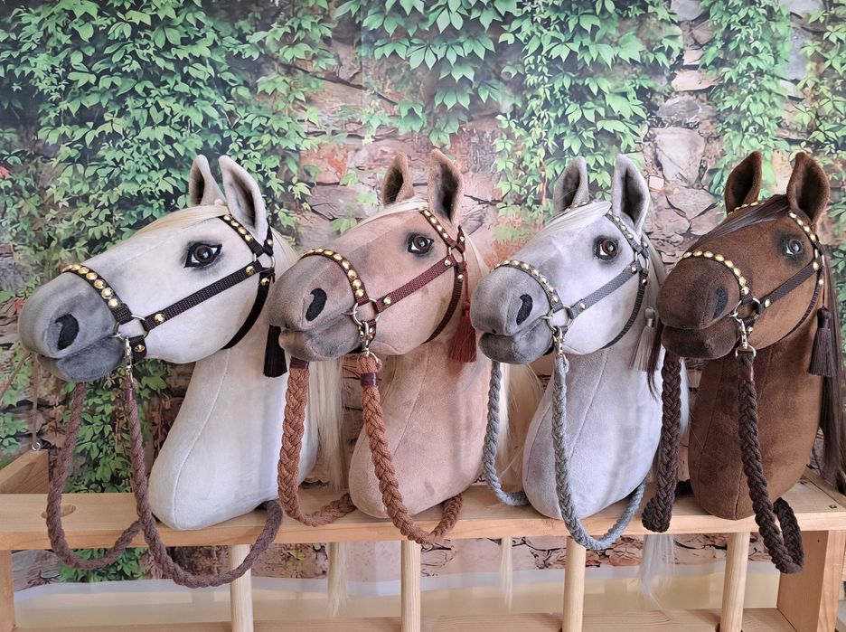 Konik Hobby Horse   ,kasztan, wielkość A3  - Zestaw