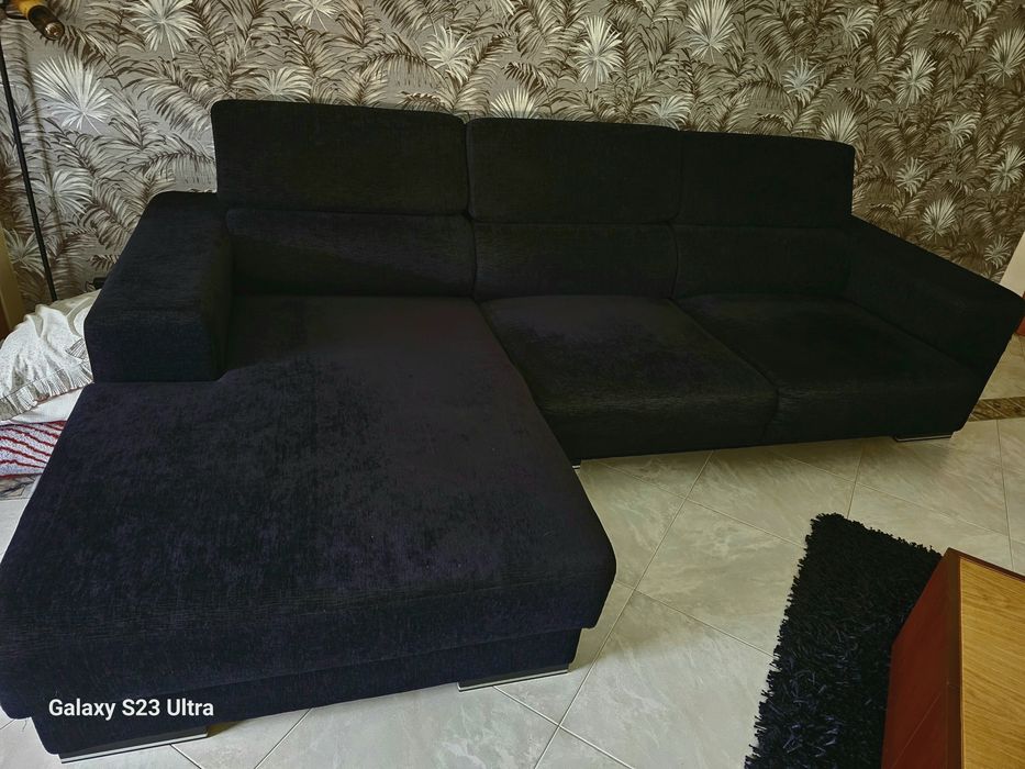 Sofá preto óptimo estado