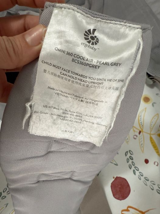 Ergobaby omni 360 cool air- pearl grey