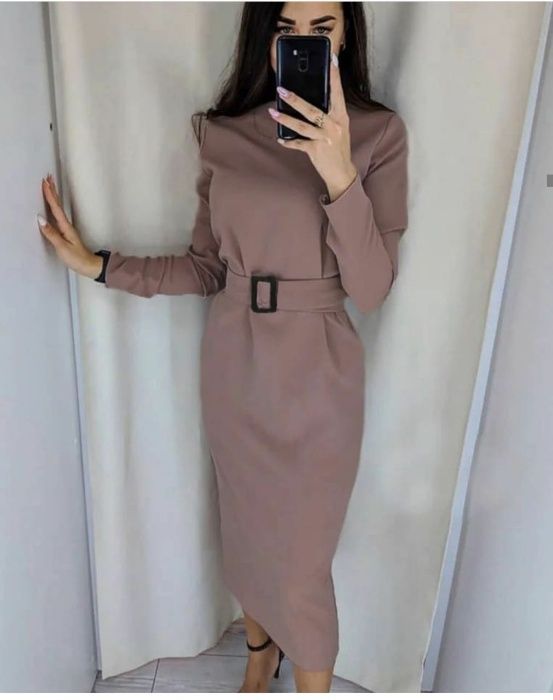 Плаття з поясом, 46 розмір