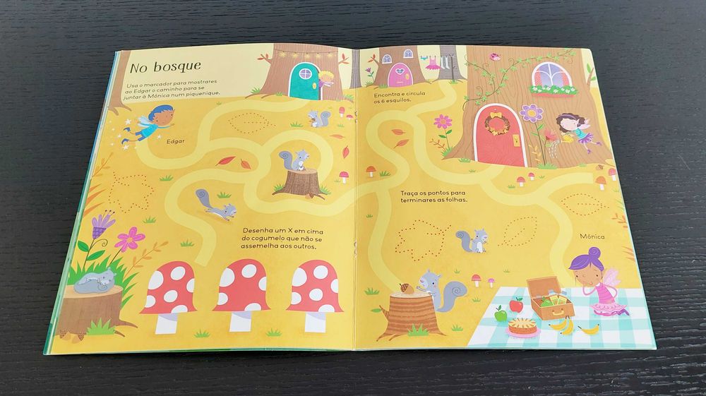 Livro de actividades - Escreve e apaga Fadas 3 a 6 anos