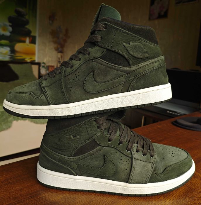 Air Jordan 1 Mid Nouveau "Sequoia" 44.5 размер 28.5 см Retro 3
